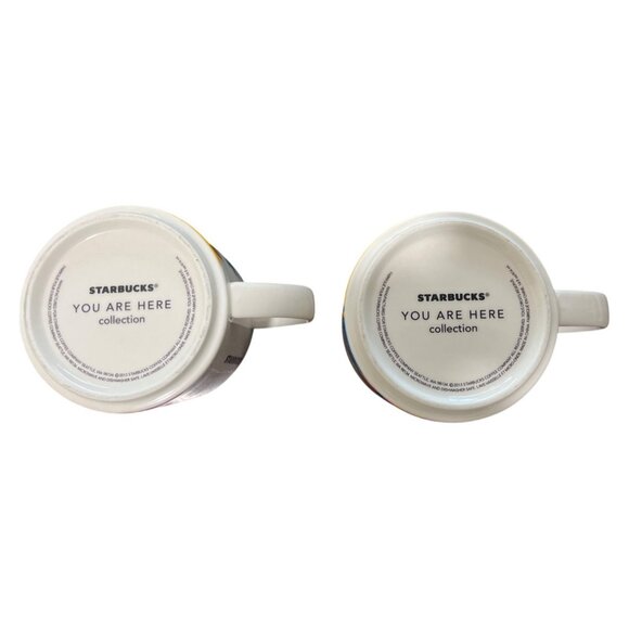 Starbucks You Are Here Collection Florida Set of 2 Ceramic Mugs 14 Oz - Picture 4 of 5